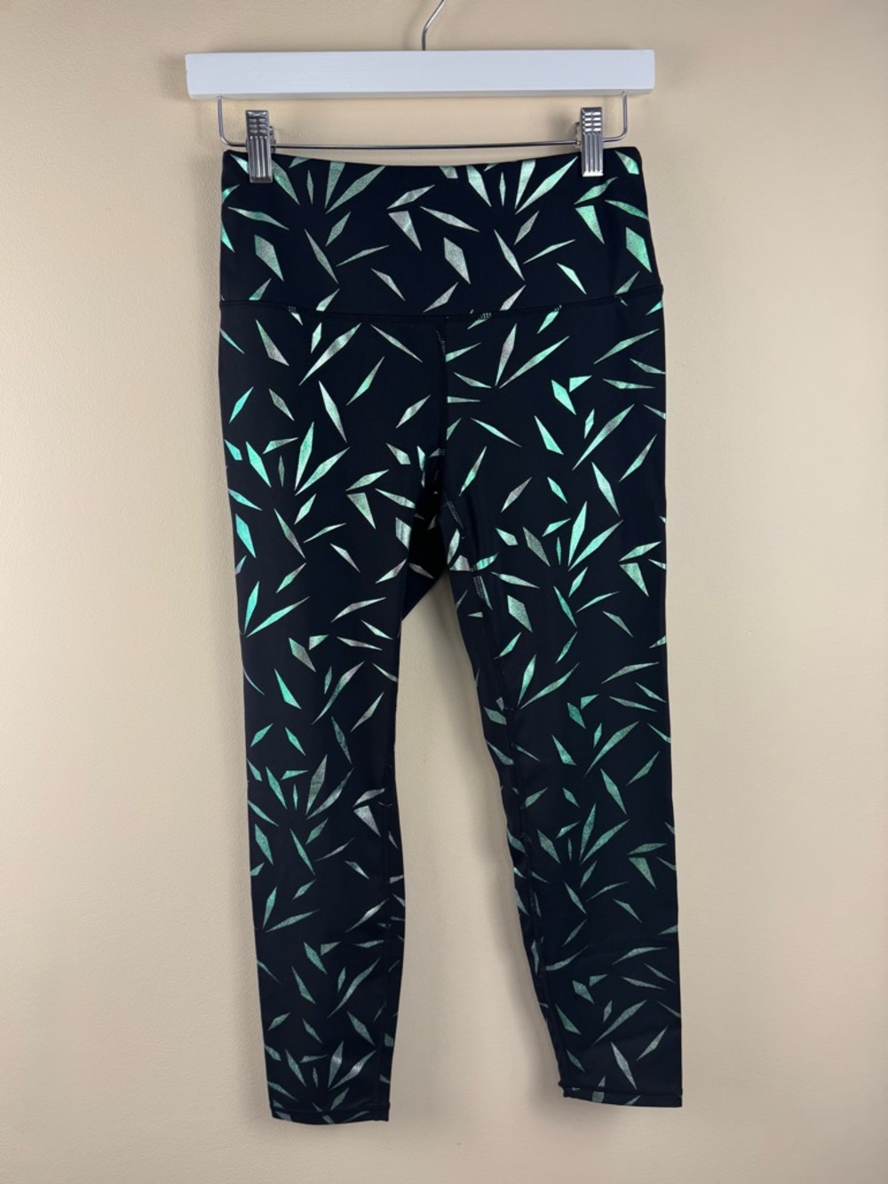 ZYIA Active Black Rhombus Mirage Luxe High-Rise 7/8 24” Leggings